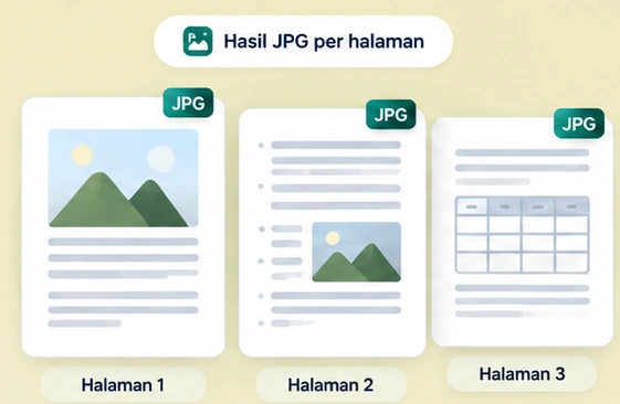 Contoh gambar JPG halaman 1, 2, dan 3
